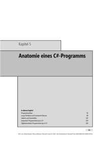 Anatomie eines C#