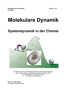 Molekulare Dynamik, Kinetik, Reaktionsgeschwindigkeit