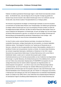 Forschungsschwerpunkte - Prof. Dr. Christoph Klein (pdf | 34