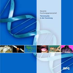 DFG-Tierversuche in der Forschung
