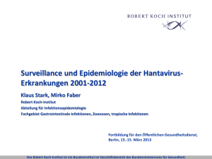 Surveillance und Epidemiologie der Hantavirus