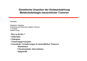 Genetische Veränderungen in Tumoren