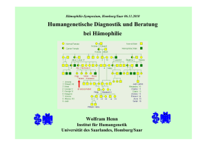 Humangenetische Diagnostik und Beratung bei Hämophilie