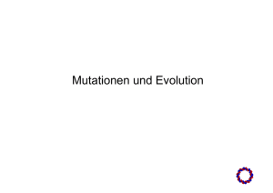 Mutationen und Evolution