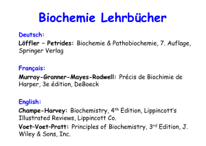 Biochemie Lehrbücher