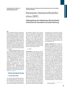 Humanes Immunschwächevirus (HIV)