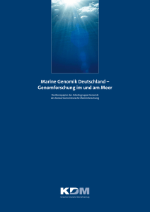 Marine Genomik Deutschland – Genomforschung im und am Meer
