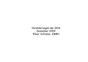 Veraenderungen der DNA