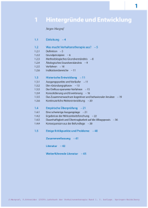 Band 1 - Arbeitseinheit Klinische Psychologie & Psychotherapie