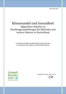 Klimawandel und Gesundheit