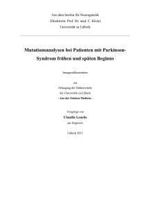 Mutationsanalysen bei Patienten mit Parkinson