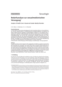 Sexuologie 2/3/00 - Institut für Sexualwissenschaft und Sexualmedizin