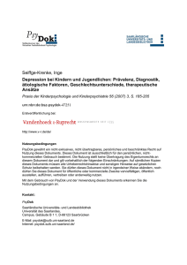 Dokument 1 - PsyDok - Universität des Saarlandes
