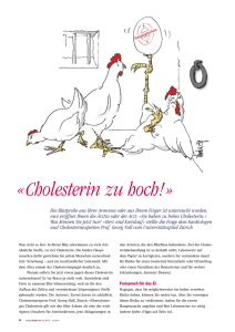 Cholesterin zu hoch! - Schweizerische Herzstiftung