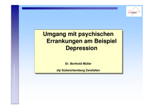 Umgang mit psychischen Erkrankungenam Beispiel Depression