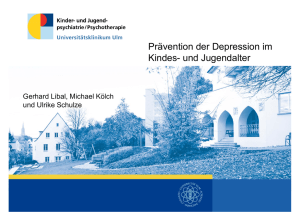 Prävention der Depression im Prävention der Depression im Kindes