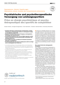 Psychiatrische und psychotherapeutische Versorgung von