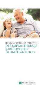 Broschüre: Der implantierbare kardioverter Defibrillator/ICD