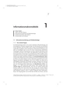 Informationsmakromoleküle - Wiley-VCH