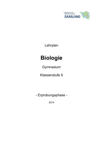 Biologie Klassenstufe 9