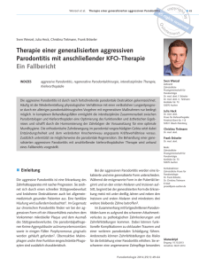 Therapie einer generalisierten aggressiven Parodontitis mit