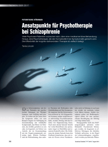 Ansatzpunkte für Psychotherapie bei Schizophrenie