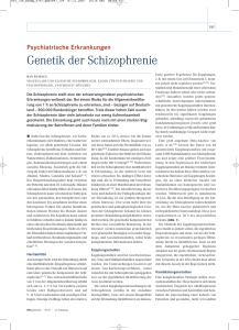 Genetik der Schizophrenie