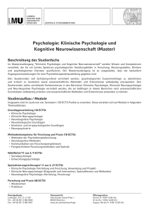 Klinische Psychologie und Kognitive
