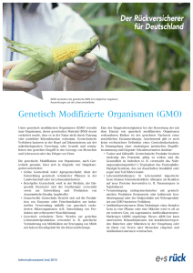Genetisch Modifizierte Organismen _Emerging Risks
