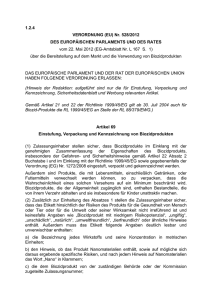 Verordnung (EU) Nr. 528/2012 (Biozid