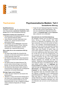 Tischversion Psychosomatische Medizin: Teil 2