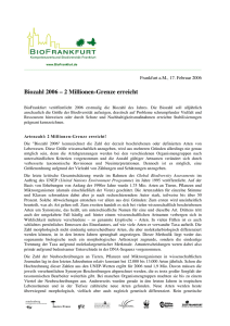 Biozahl 2006 - BioFrankfurt
