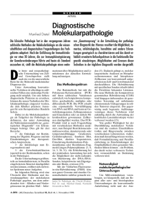 Diagnostische Molekularpathologie