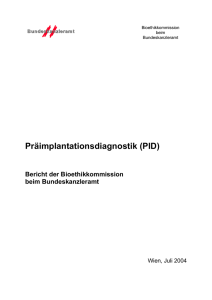 Präimplantationsdiagnostik (PID)