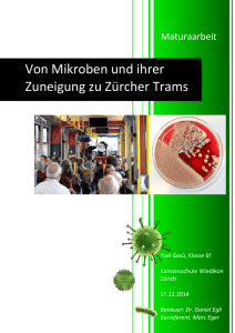 Pathogene Bakterien im Tram