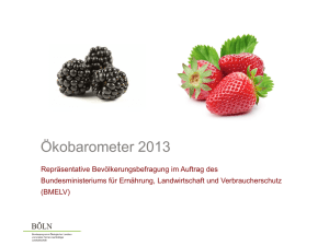Ökobarometer 2013 - Bundesministerium für Ernährung und