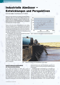 Industrielle Abwässer — Entwicklungen und