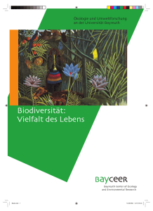 Biodiversität: Vielfalt des Lebens - BayCEER