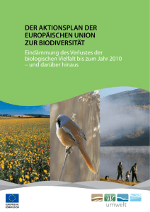 der aktionsplan der europäischen union zur biodiversität