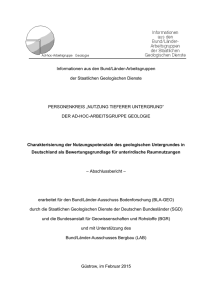 Informationen aus den Bund/Länder-Arbeitsgruppen der Staatlichen