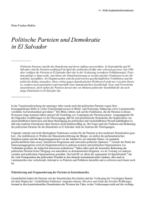 Politische Parteien und Demokratie in El Salvador