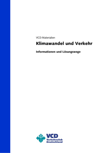 Klimawandel und Verkehr