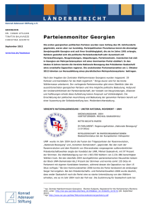 Parteienmonitor | Georgien - Konrad-Adenauer