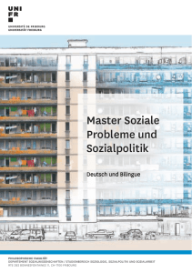 Master Soziale Probleme und Sozialpolitik