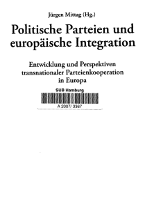 Politische Parteien und europäische Integration - H-Soz-Kult