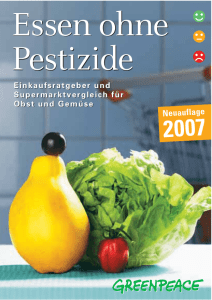 Essen ohne Pestizide