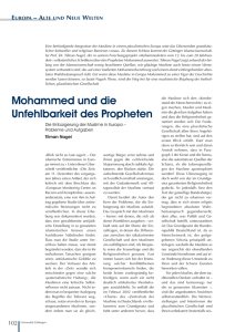 Mohammed und die Unfehlbarkeit des Propheten (Prof. Dr. Tilman