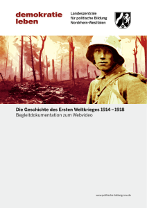 Die Geschichte des Ersten Weltkrieges 1914-1918