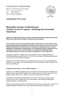 PRESSEMITTEILUNG - Universität Hohenheim