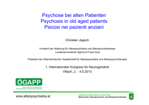 Psychose bei alten Patienten: Christian Jagsch